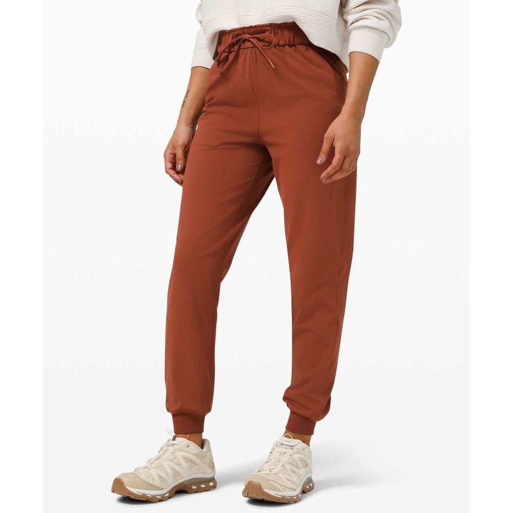 Lululemon Keep Moving Jogger Womens 2 Dark Terracotta Stretch High-Rise Luxtreme